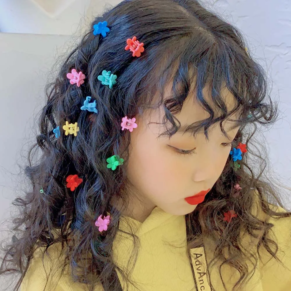 Маленькие заколки для волос девочек модные милые крабы карамельных цветов