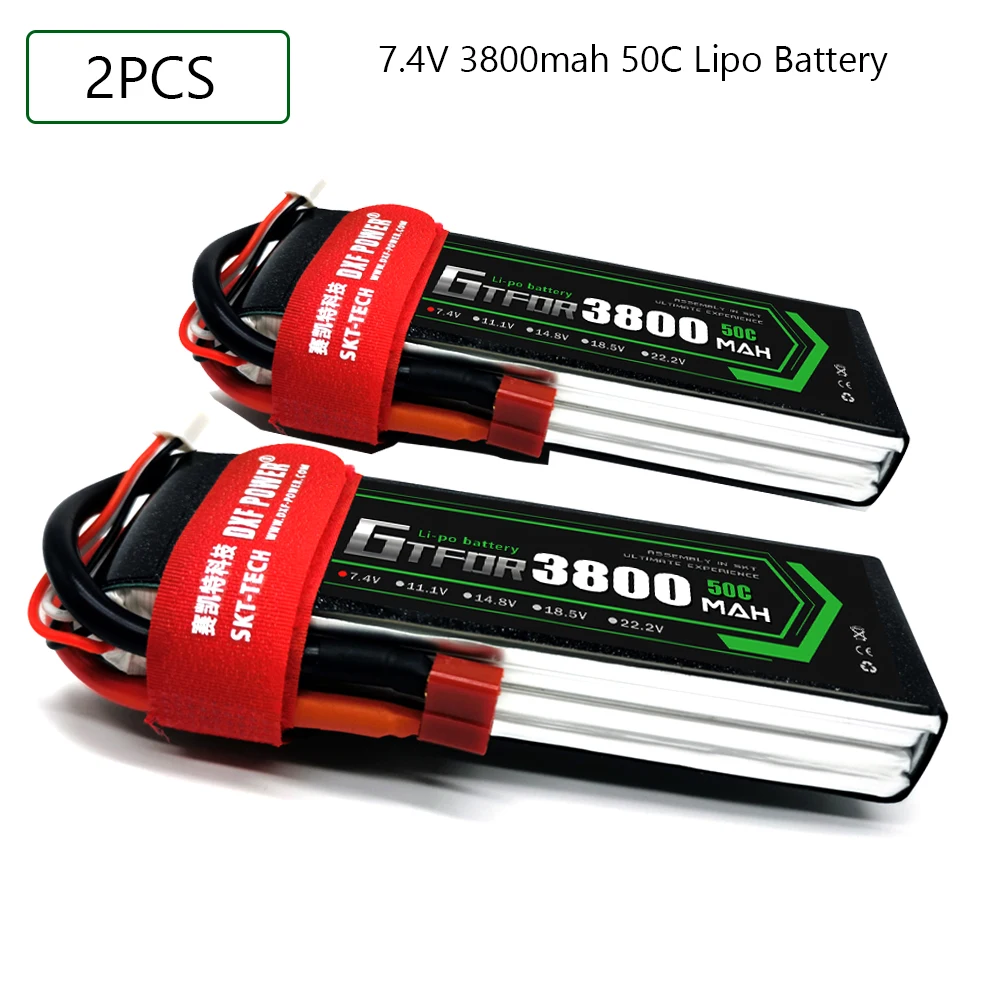 Литий-полимерный аккумулятор GTFDR 3800 мАч 2S 7,4 В 50C-100C XT60/DEANS/XT90/EC5 для AKKU дрона FPV грузовика четыре axi вертолета радиоуправляемого автомобиля самолета