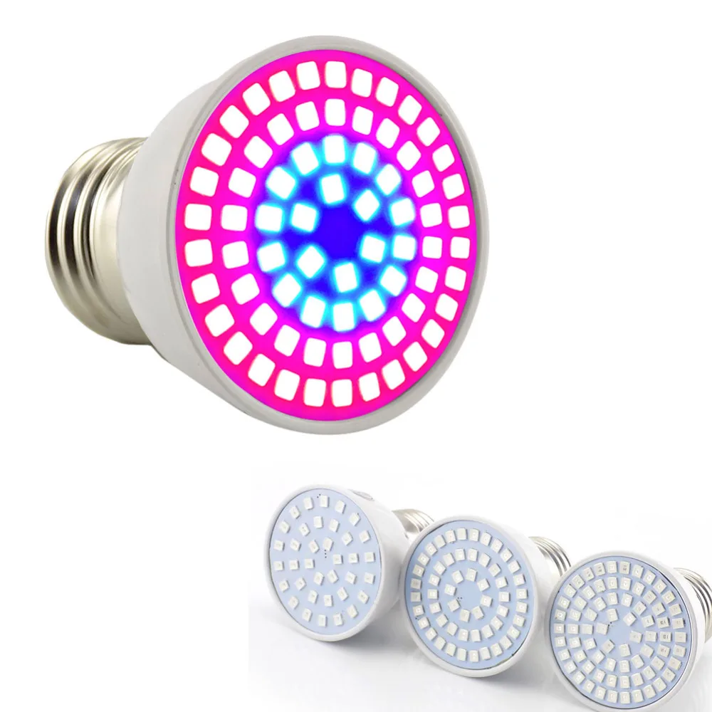 

3W 4W 5W LED Grow Light E27 Plant Flower Growing Lamp Bulb Indoor Greenhouse For Hydroponic Vegetable System Growth Lighting