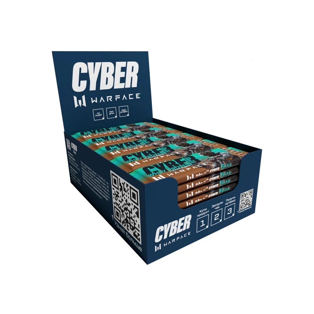Батончик высокобелковый сывороточный Cyber Bite Warface "Банан" 30 гр - шт. |