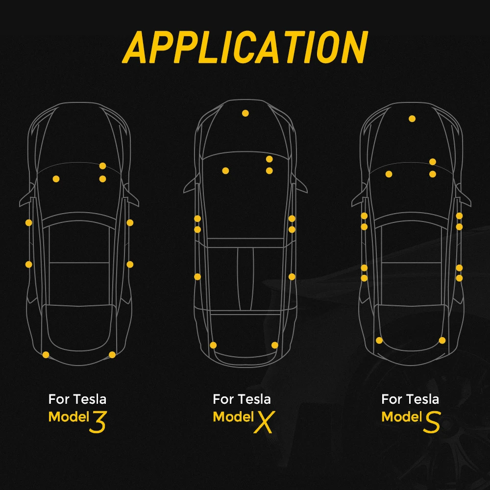 8x Ультра-яркий для Tesla Model 3 S X Аксессуары Обновление автомобильного светодиодного освещения интерьера двери багажника и пола в перчаточном ящике.