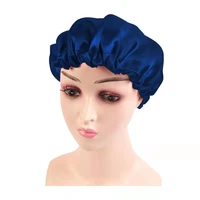 2021 european and american womens hot sale tie dye solid color double breathable night cap 2232