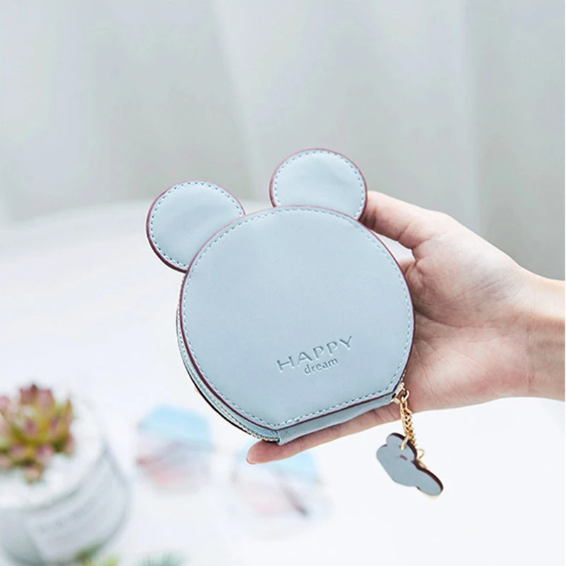 Мини мыши портмоне прекрасный женский маленький мультфильм кошелек держатель