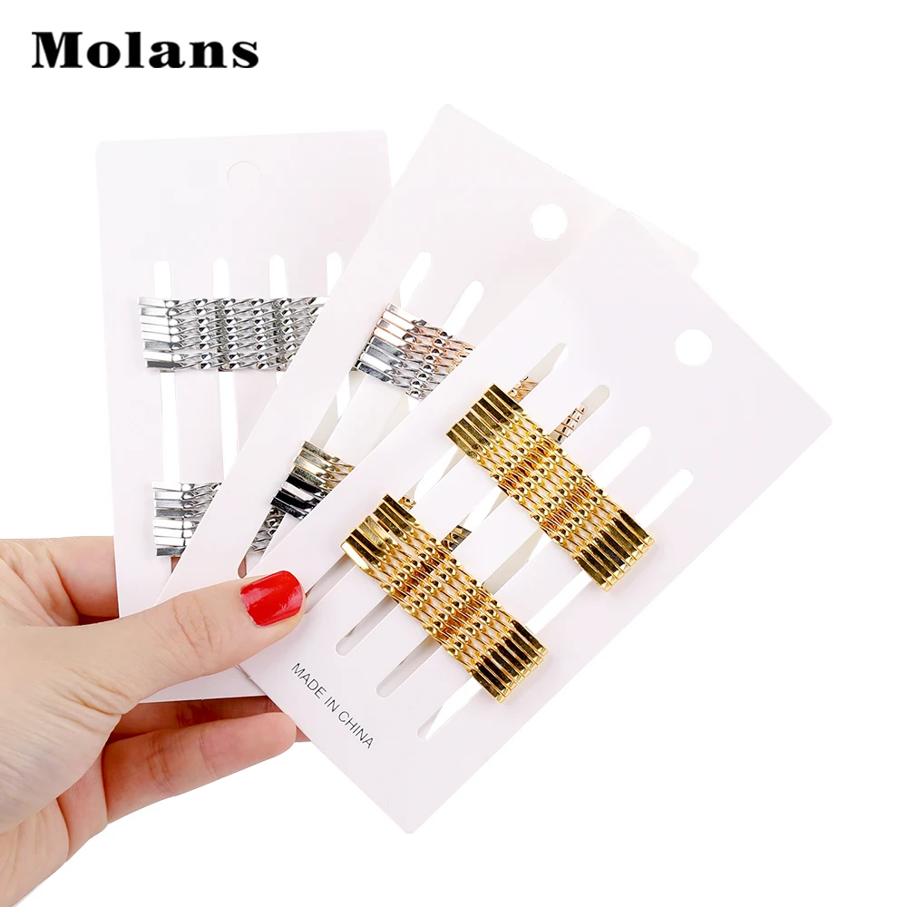 

MOLANS 1 Set(16Pc) Bobby Pins for Women Girls Hair Clips Metal Wave Hairgrip Barrette Hairclip Fashion Hair Accessories