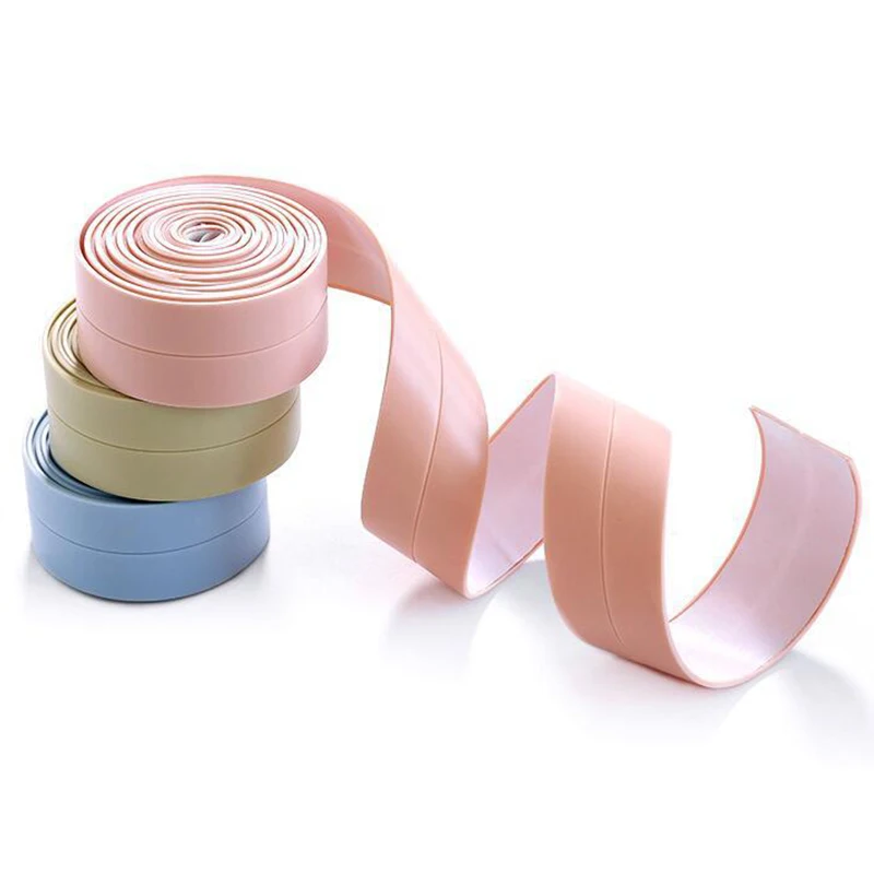 3.2m Bathroom Shower Sink Bath Sealing Strip Tape Caulk Self Adhesive Waterproof Wall Sticker for Kitchen | Обустройство дома