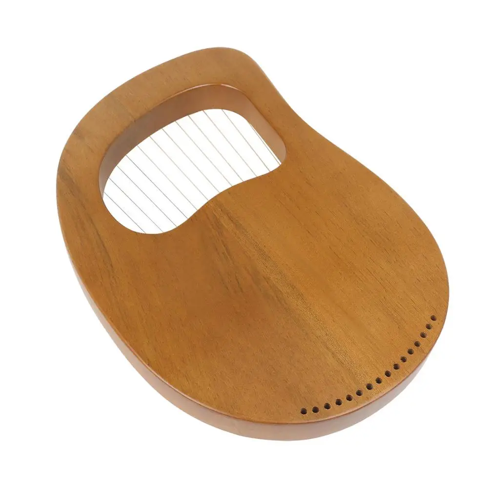 16 Strings Wooden Mahogany Lyre Harp Musical Instrument Stringed with Tuning Tool for Beginner | Спорт и развлечения