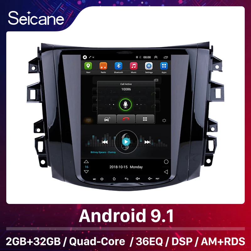 

Seicane Android 9.1 Car Head Unit Player for 2018 Nissan NAVARA Terra 9.7 inch Radio System with GPS Navi Mirror link WIFI SWC