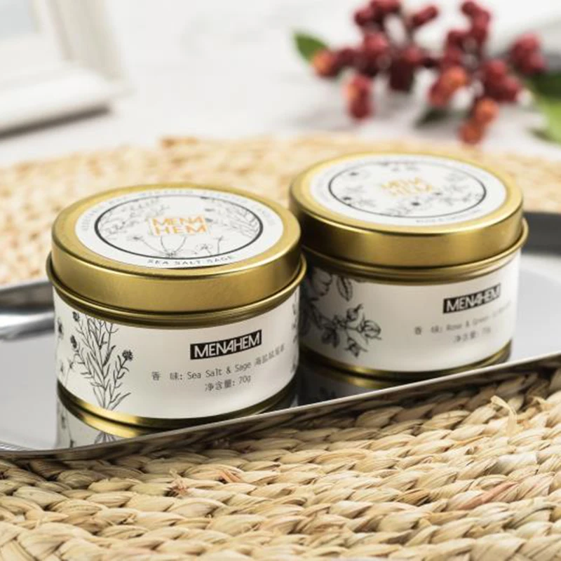 

Natural Rose Oil Aromatherapy Smoke-free Candle Glass Holders Birthday Candle Scented Candle Making Wedding Decoration 6 Styles