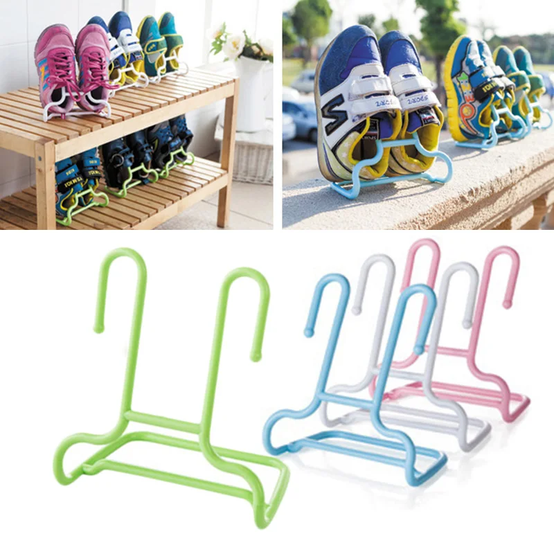 

Multi-Functional 2 In 1 Hanging Or Standing Children's Storage Racks 2 Pcs Shoes Racks Convenient Practical Dry Shoes