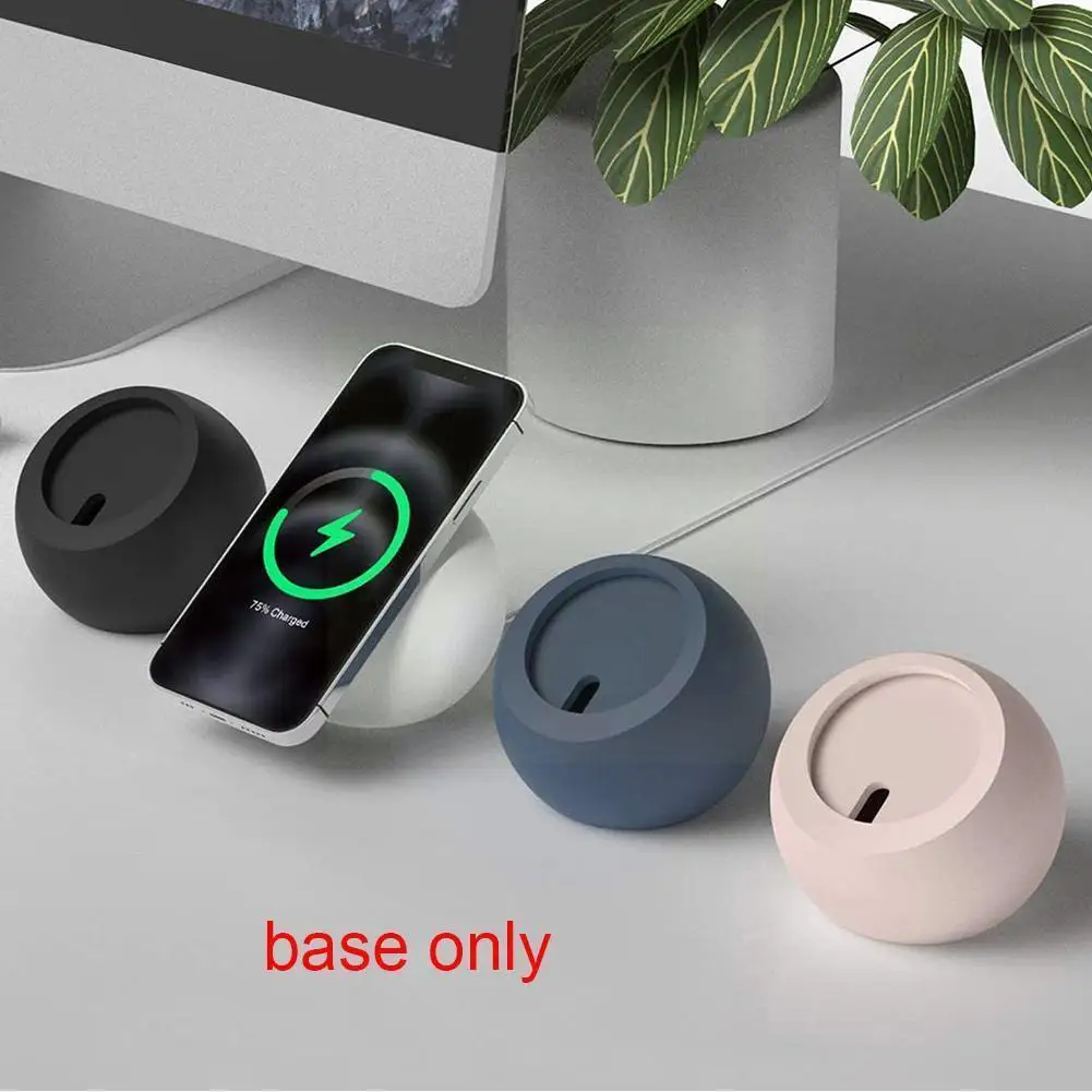 

for magsafe Charger Holder Stand For iPhone 12 Pro Desktop Phone Max Fast USB Magnetic Charging Support Mount Silicone Char Z0C6