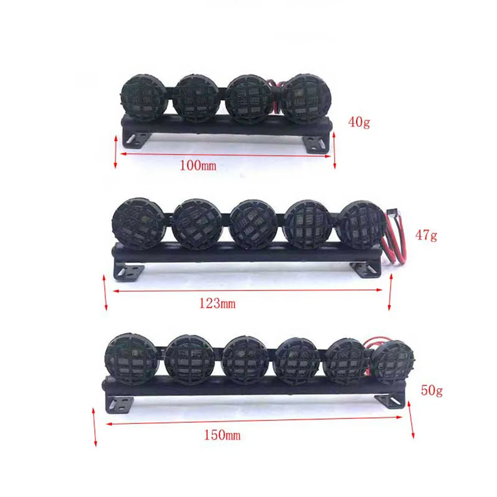 

RC Car Roof Spotlight LED Light Bar for 1/10 TRX4 Defender /SCX10 90046 90047/D90 D110 RC Crawler Car Part Accessories