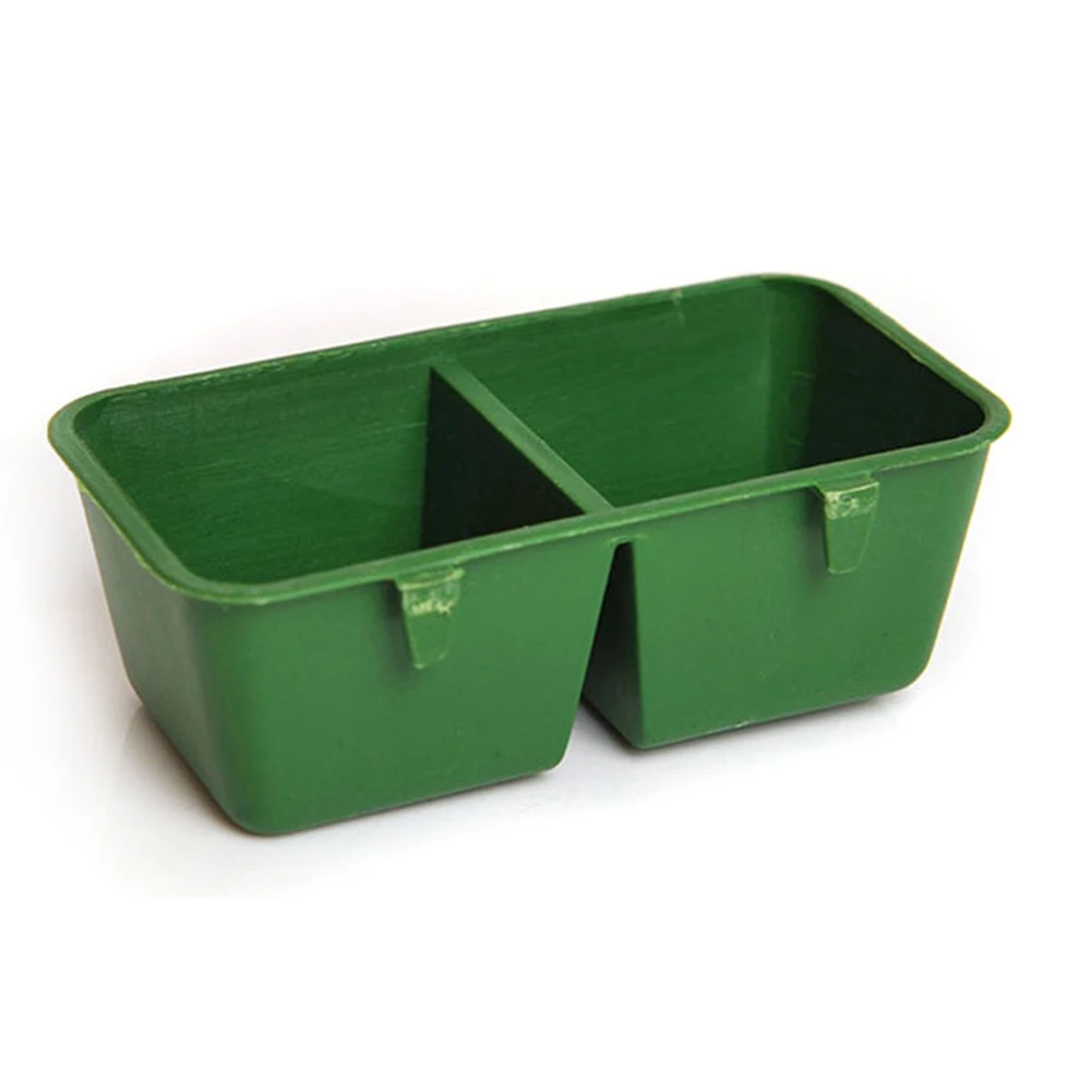 2 в 1 пластиковая кормушка для попугая птицы поилка воды двойная чашка кормления