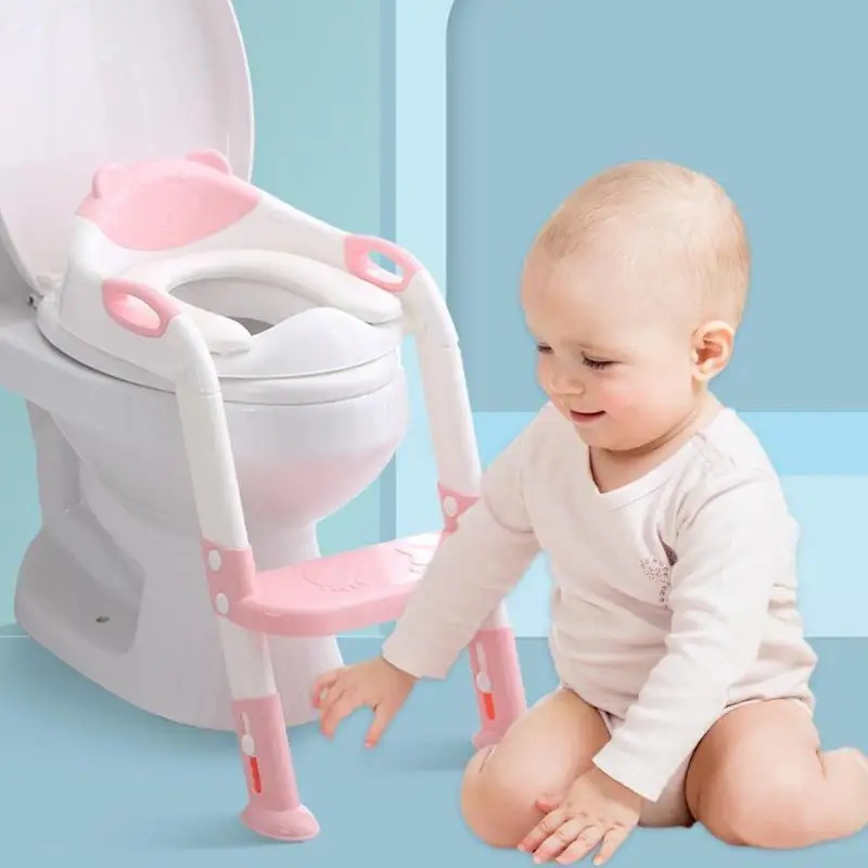 

Children's Toilet Training Chair Adjustable Ladder Folding Toilet Training Seat Children's Portable Urinal Potty Training Seat