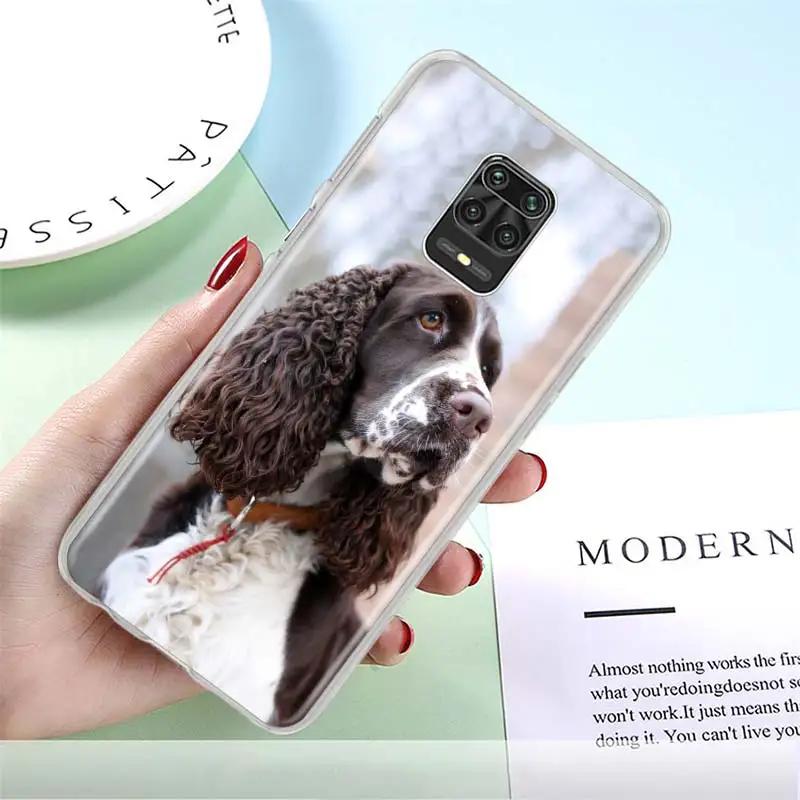 

Phone Case for Xiaomi Redmi Note 9S 8T 8 Pro 9 7 9A 8A 7A K40 K30 10 Pro Hard PC Back Cover Couqe Cocker Spaniels Dog Lovely