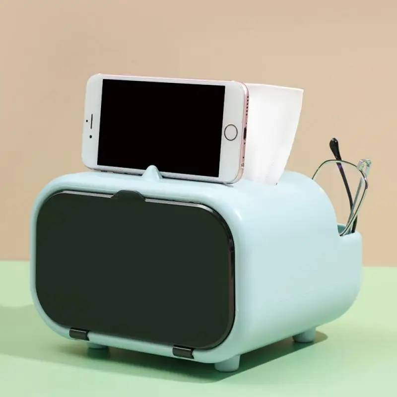 

Family Living Room Remote Control Table Top Storage Box Multifunctional Tissue Box Suction Box Storage Box Organizer Storage