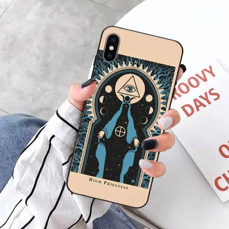 

Witches moon Tarot Mystery totem Phone Case for iPhone 11 12 pro XS MAX 8 7 6 6S Plus X 5S SE 2020 XR mini