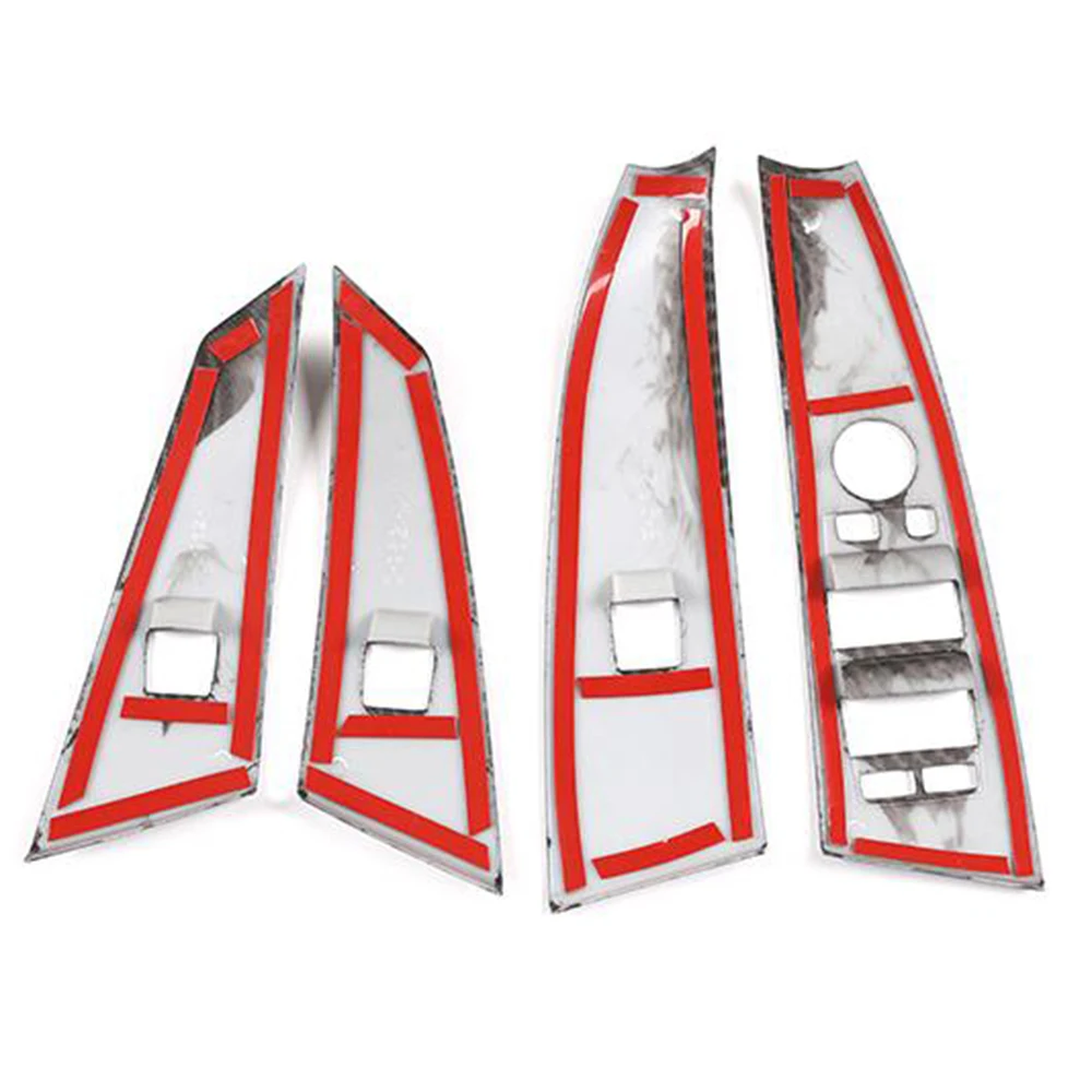 

Window Lift 1 Set Button Trim Cover (Including 4pcs) Switch Button Trim Automotive adhesive tape E60 E61