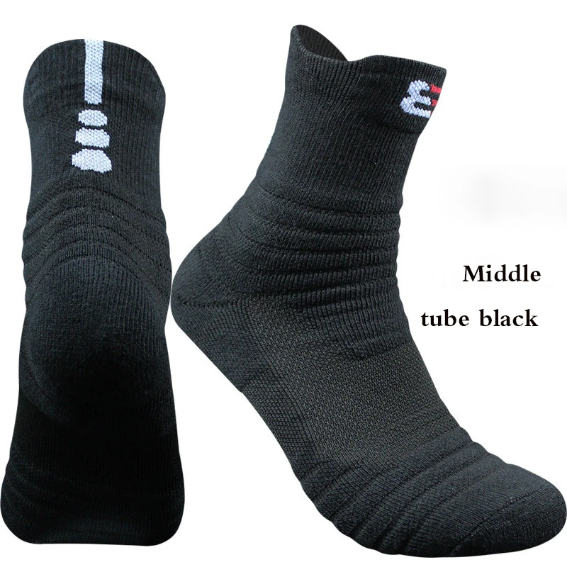 Высокое качество новые мужские спортивные Элитные баскетбольные носки для