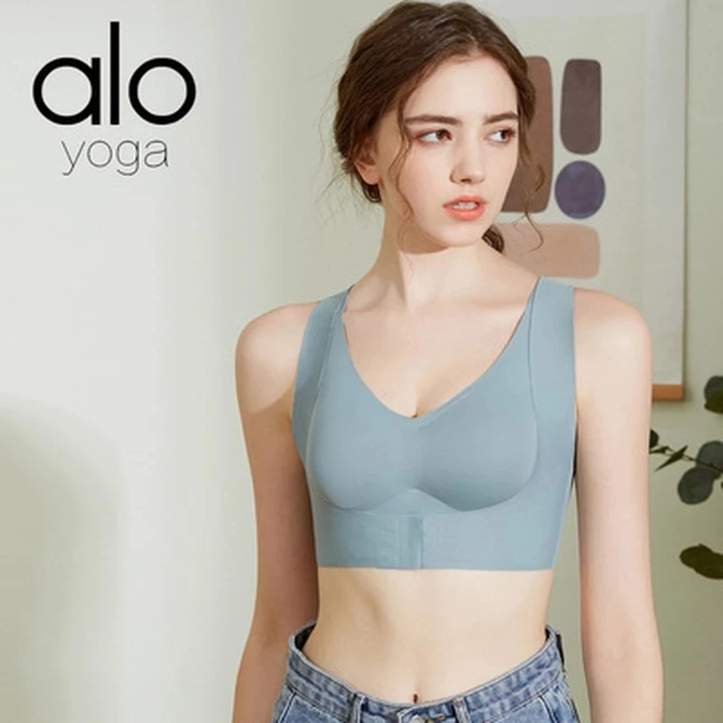 

Alo Yoga Traceless Sexy Underwear Women's Thin Sports Bra Vest Small Chest Gathered Comfortable Bra