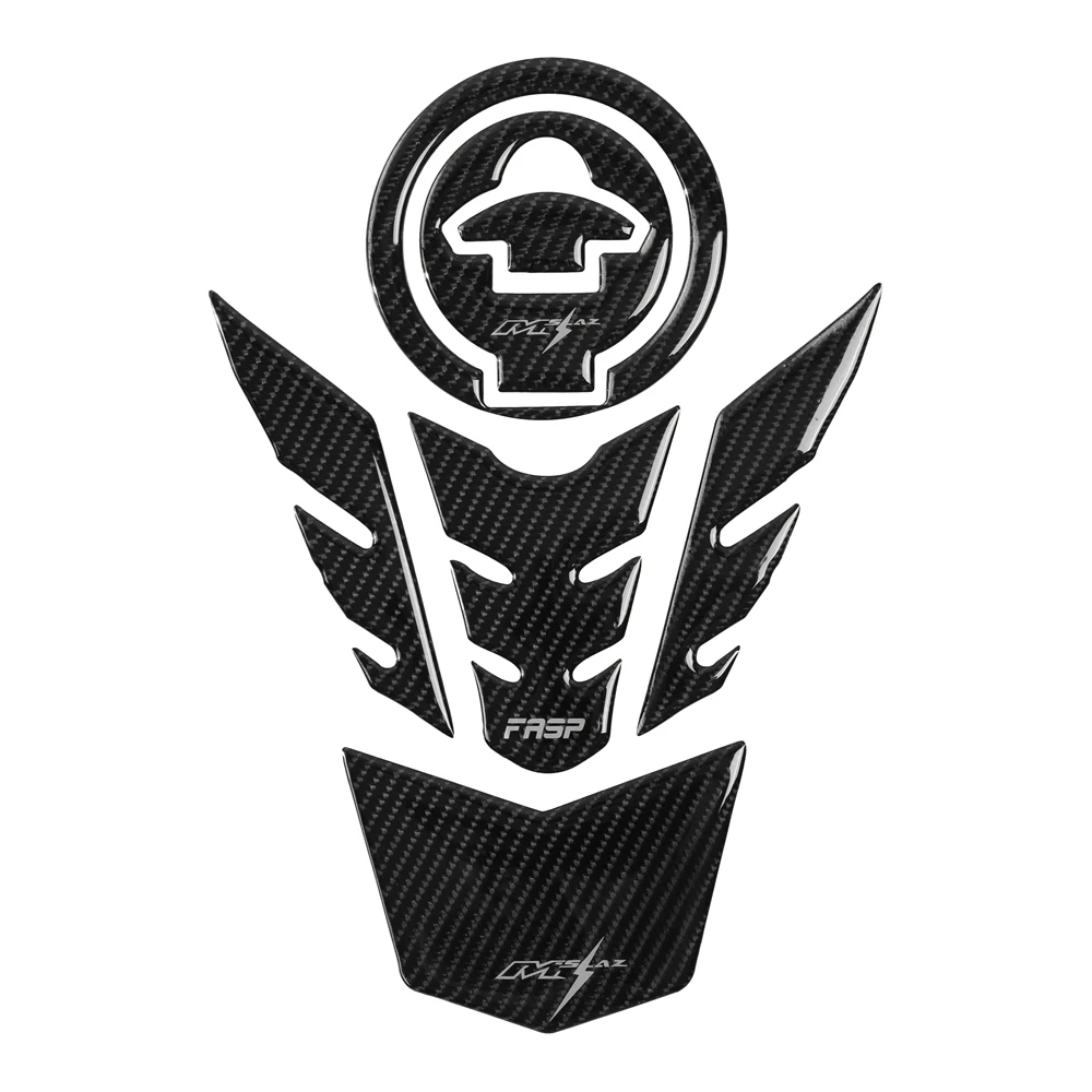 

5D Real Carbon Fiber Fuel Gas Tank Protector cap For Yamaha M-Slaz 150 Tank Pad