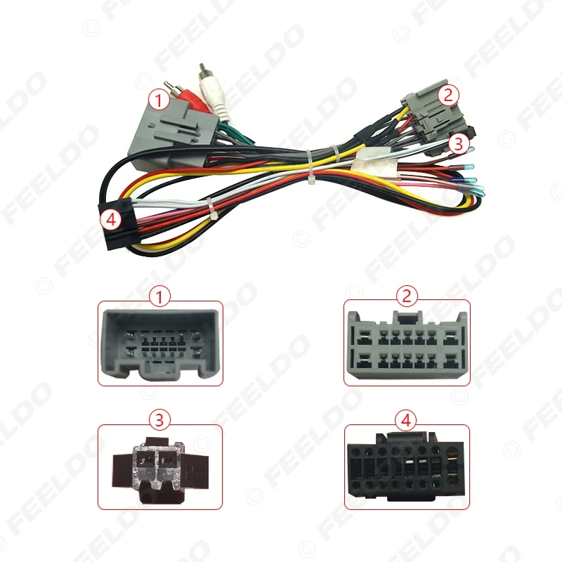 Автомобильный аудио CD/DVD плеер FEELDO 16PIN Android кабель питания адаптер для Land Rover Freelander