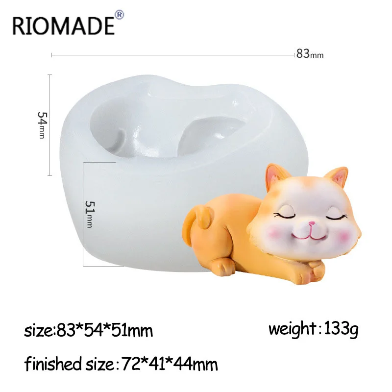 Силиконовые формы для кошек, 6 видов, 3D котята, инструменты для украшения торта, мусс, форма для заливки шоколада, кондитерских изделий, свечи для ароматерапии, гипсовая форма (art.: 3a3a3c8cb2e) - 3a3a3c8cb2e