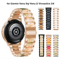 metal watchband for garmin venu 2 vivomove 3 vivoactive 4 garminmove resin strap forerunner 245 645 garminactive watch band