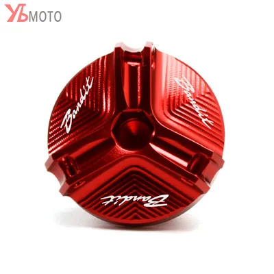 Bandit-Red Заливочного отверстия Кепки для SUZUKI Bandit 400 600 650 1200 1250 1250S Аксессуары для мотоциклов двигателя маслосливную пробку сливная Гайка Крышка для чашки - Цвет: Bandit-Red