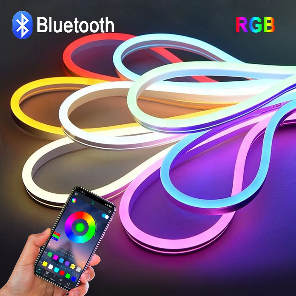 12V RGB Светодиодные ленты светильник с Bluetooth APP Дистанционное Управление 1or2 шт.