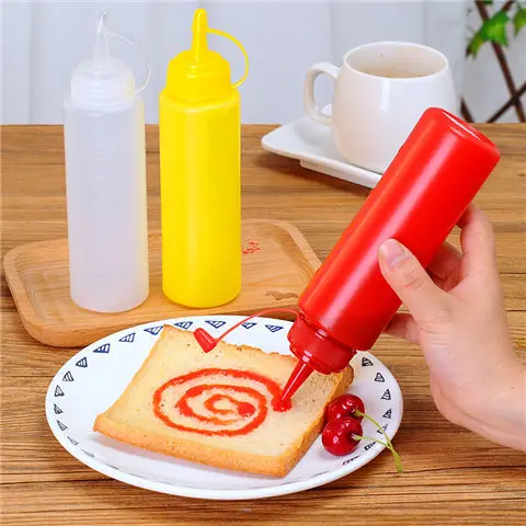 

Plastic sauce bottle, seasoning oil kitchen supplies, jam and ketchup bottle