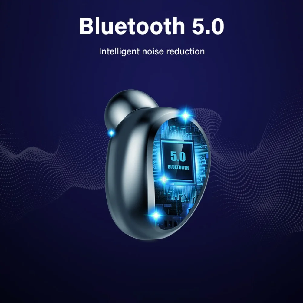 Беспроводные наушники Bluetooth F9 TWS 5.0 LED дисплей с внешним аккумулятором 2000 мА/ч