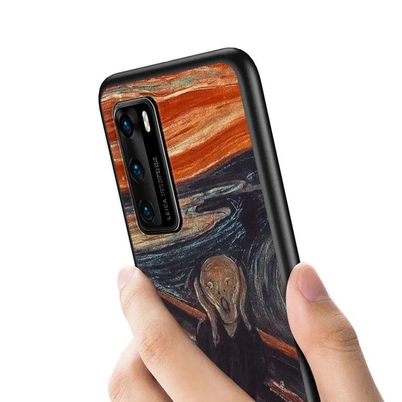 

Van Gogh Oil Art for Huawei P50 40 P30 P20 P10 Pro Lite E Plus 4G 5G P9 P8 Lite P Smart Z S Soft Black Phone Case