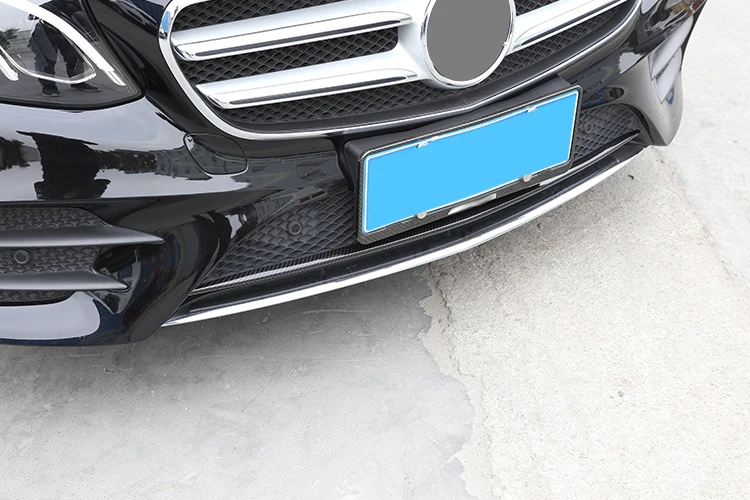 Углеродное волокно для Mercedes Benz W213 E Class- ABS передний нижний зуб решетка решетки бампер верхняя крышка отделка автомобильные аксессуары