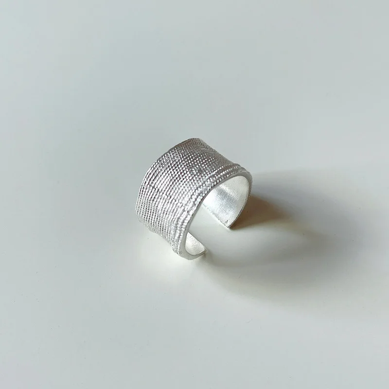 

925 Sterling Silver Designer Ring Gift For Women Minimalist Geometric Adjustable 2021 Trend Aesthetic Accessories Fine Jewellery