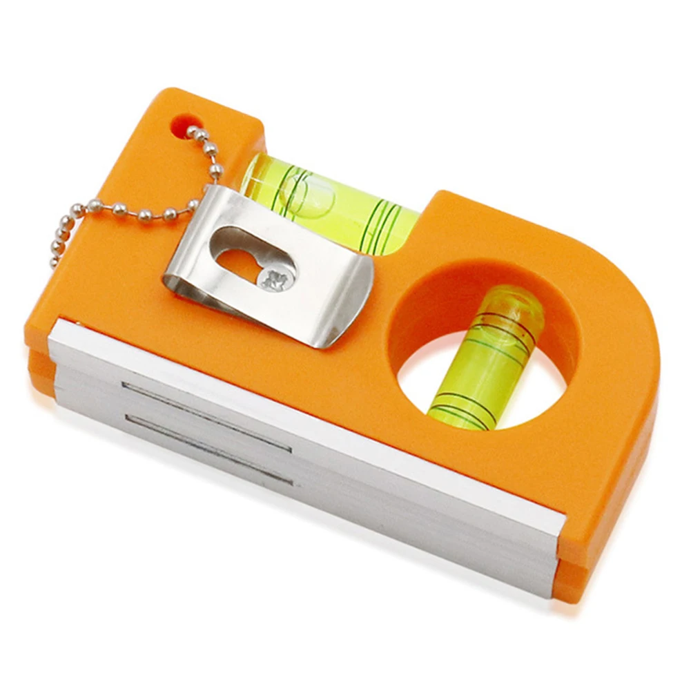 Мини спиртовой уровень молния висячая Пряжка магнитный Алюминиевый баланс