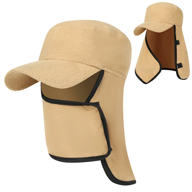 

2021 New Unisex Polar Fleece Hood Hat Casual Beanie Ski Snow Cap Snood Scarf Warmer Thermal