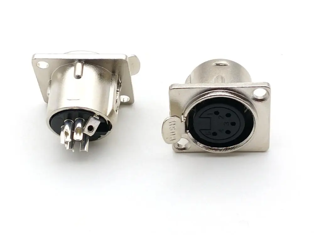 20 шт. 5 pin гнездовой разъем XLR монтажный штекер панели адаптера|connector panel|connector