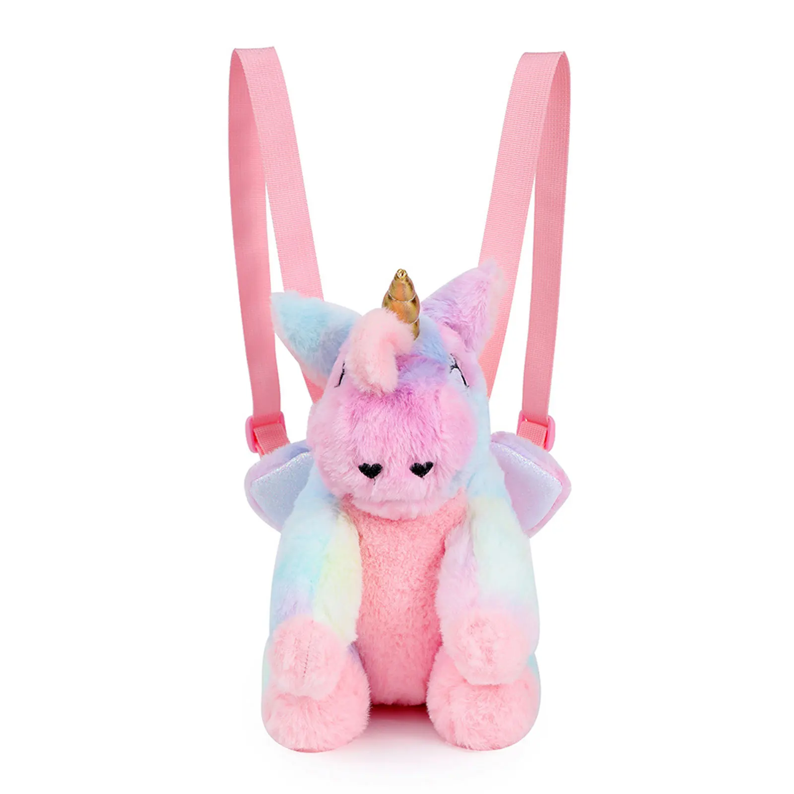 

Новые поступления 2022, женские плюшевые рюкзаки, Модный милый мультяшный рюкзак для книг с животными, однотонный рюкзак с принтом Tie Dye, Детск...