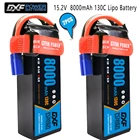 Аккумулятор DXF RC Lipo 2S 3S 4S 7,6 В 11,4 в 15,2 в 8000 мАч 130C 260C для 18 110 радиоуправляемого автомобиля лодки XxMax Arrma Багги Truggy грузовик Дрон