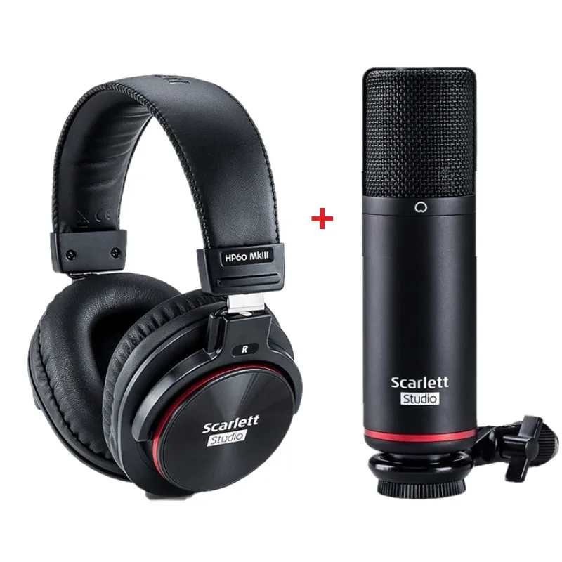Focusrite Scarlett Studio CM25 MkIII микрофон и набор наушников HP60 для вокальной классической