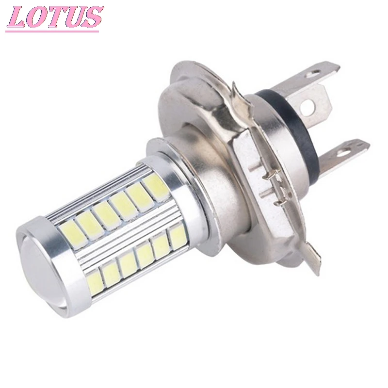 

1Pcs H4 33SMD LED Motorcycle Headlight Bulbs 800LM 6500K Led Moto Motorbike Daytime Running Light Car Lights Hot