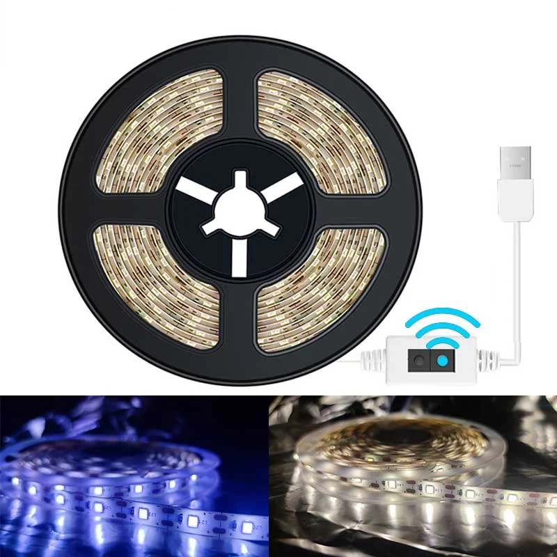 

Smart LED Strips Sweep switch Night light Led lights USB 5V 1M 2M 3M 4M 5M Kitchen bedroom wardrobe lamp hand for home backlight