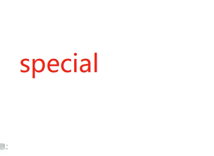 

special
