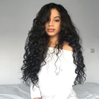 Бразильские волосы, вода, натуральная волна, передний парик, предварительно собранные человеческие волосы, отбеленные узлы, вьющиеся парики для женщин, DJSbeauty