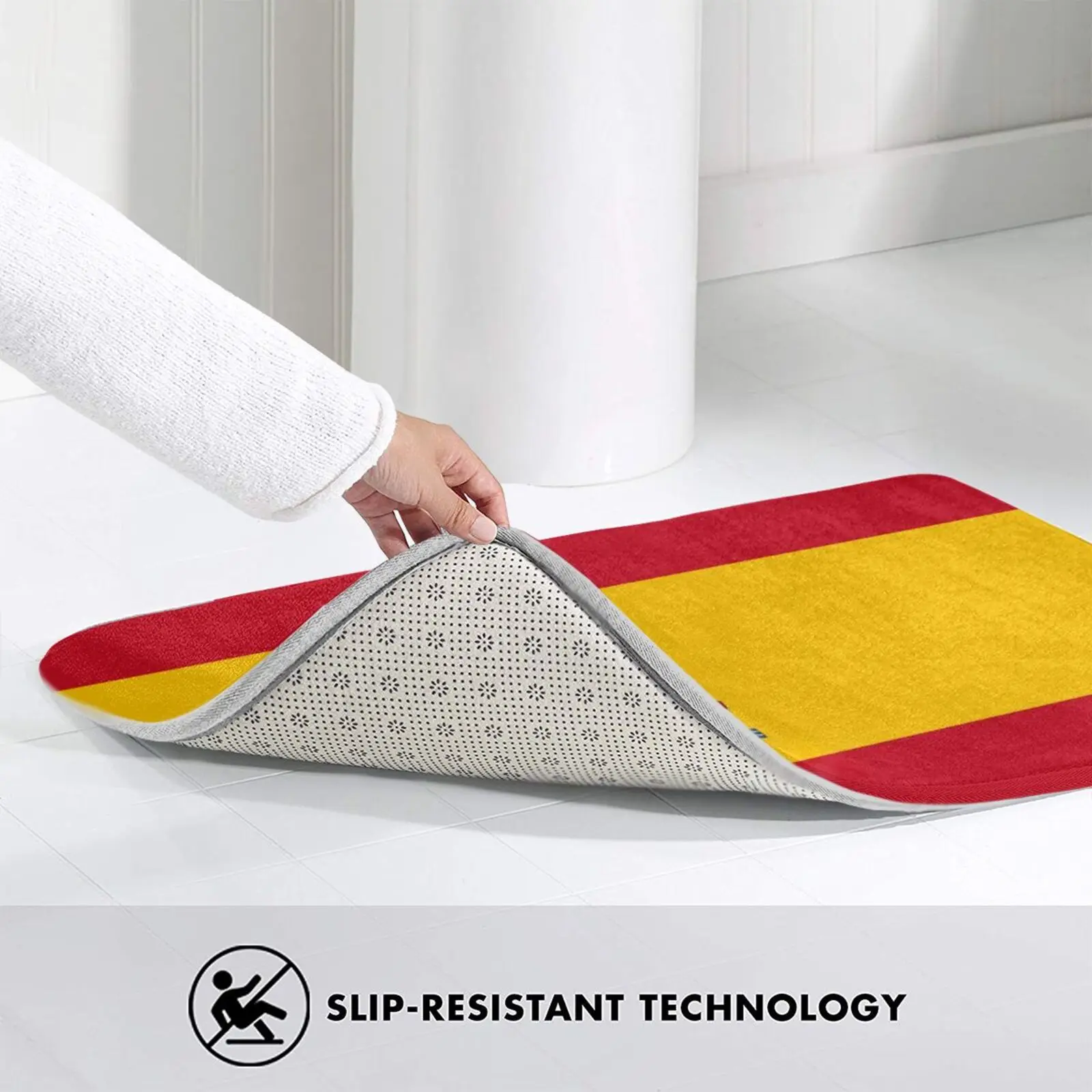 Мягкий Нескользящий Коврик в Испании Испанский флаг Мадрид Аликанте Valencia | Дом и