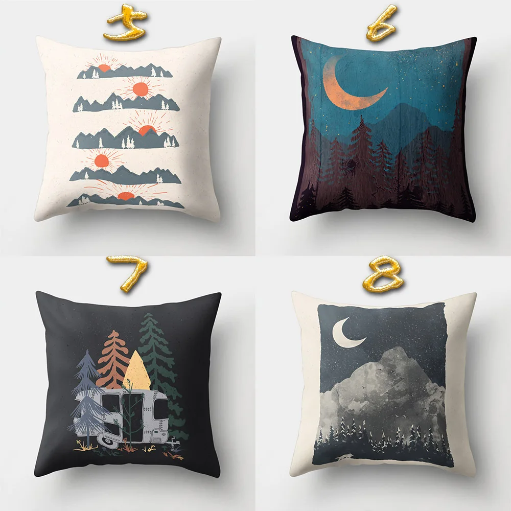 Чехол для подушки 45*45 печатная диванные офиса наволочки украшение дома из