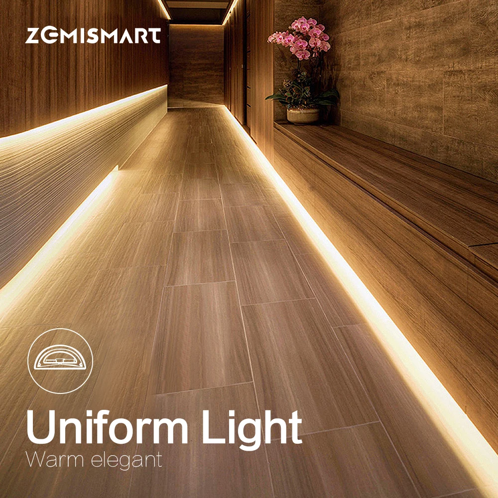 Zemismart Tuya Zigbee драйвер с 5 м 10 светодиодный светильник RGBW ремень работа Homekit через