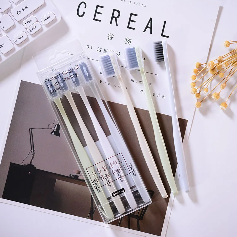 Мягкая бамбуковая зубная щетка в японском стиле с мелкими головками популярная Tk