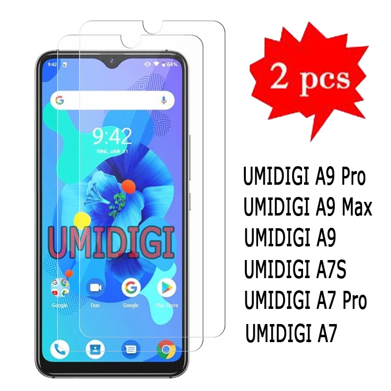 Стеклянная пленка для экрана телефона Umidigi A7 A9 Pro Max A7s Umi HD взрывозащищенное