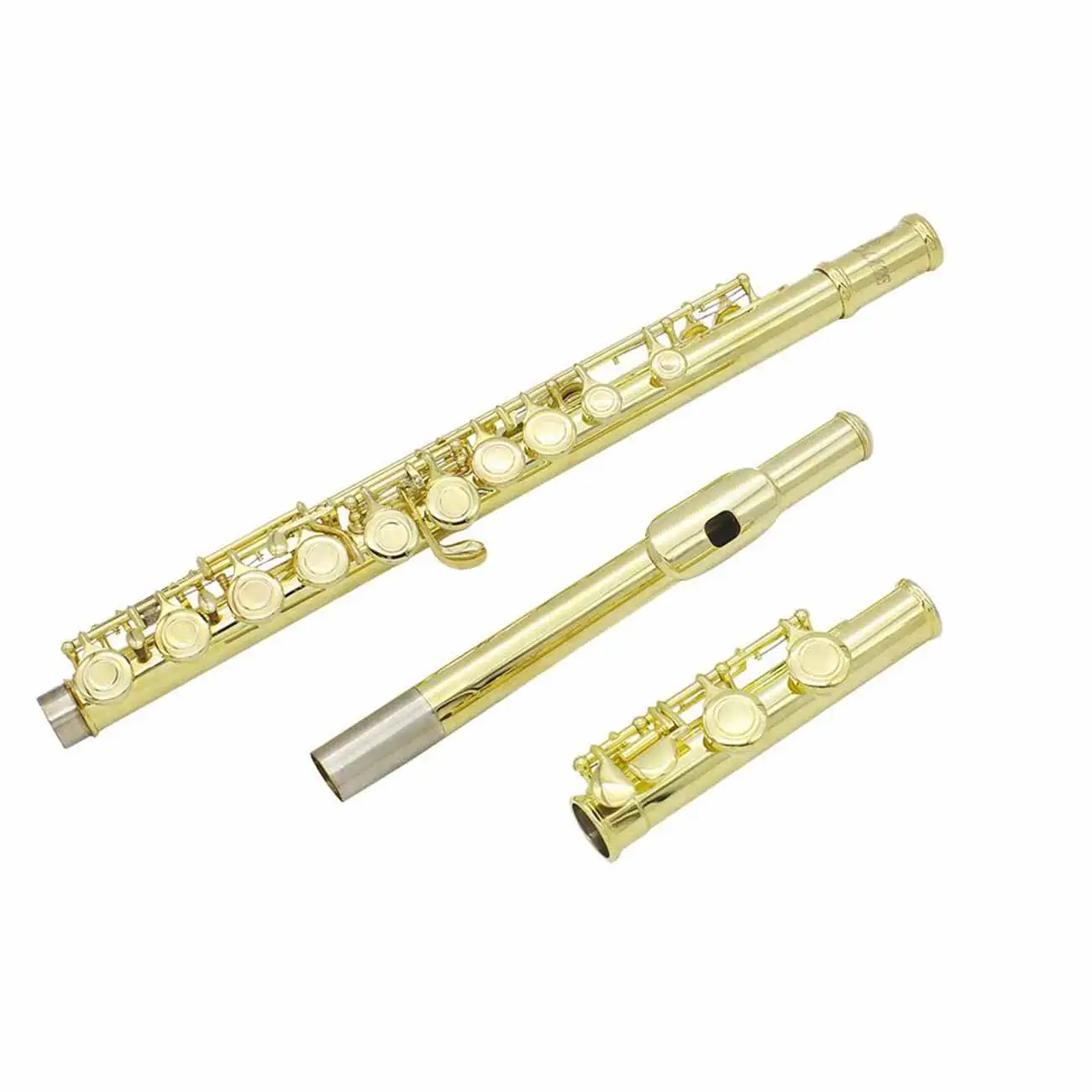 

SLADE 1 Set 16 Holes C Key Flute with Gloves Mini Screwdriver Padded Case for Band Orchestra Woodwind Instrument